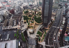 平成15年6月　蔵前横横断デッキ工事　カーニバルモールなんばCITY増築工事