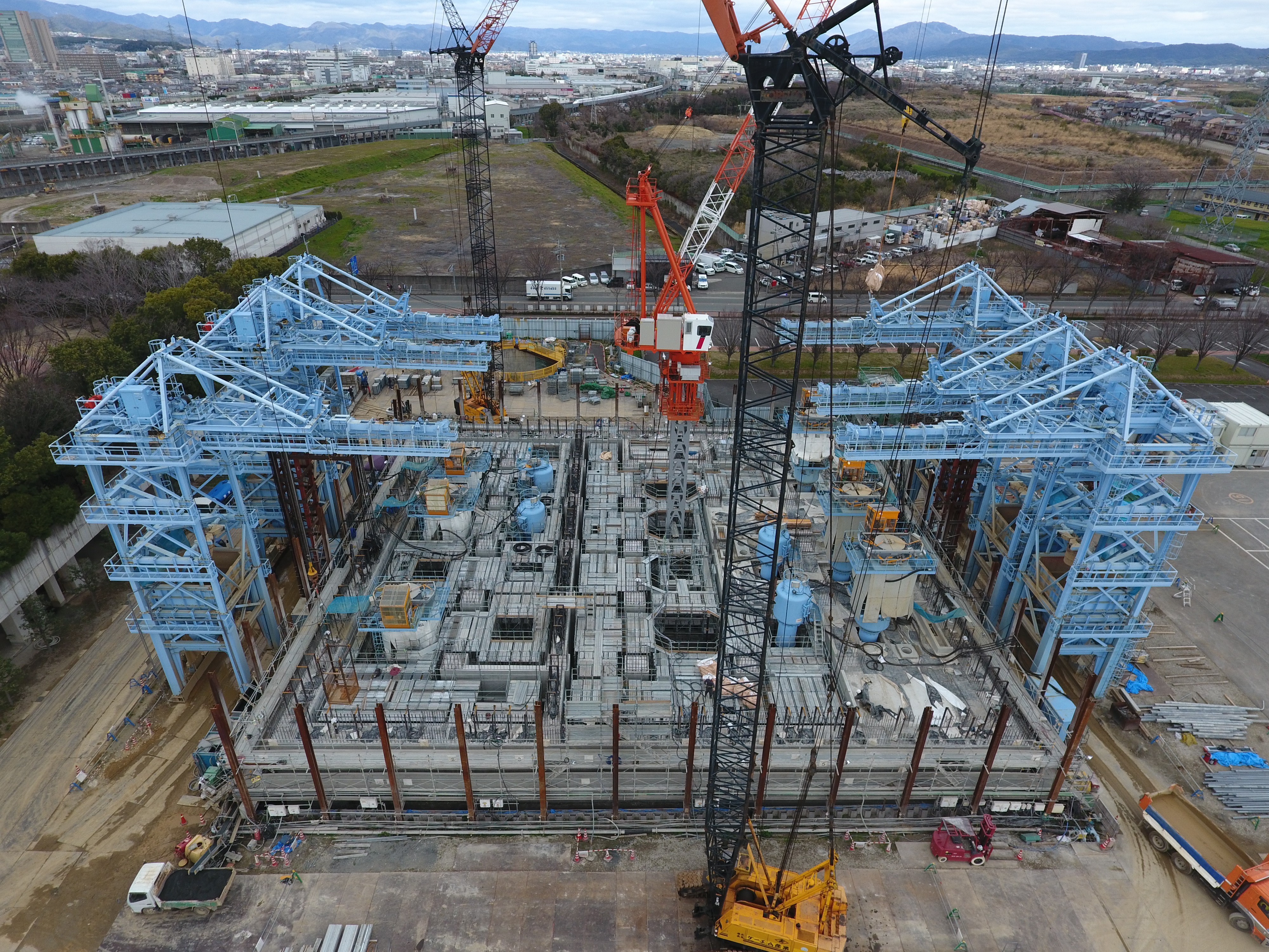 桂川右岸流域下水道洛西浄化センター建設工事（呑龍ポンプ場土木