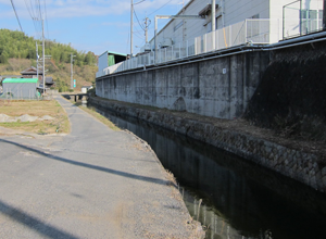 又串水門から二ノ口水門に向かう途中の高瀬通し