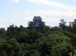 松江城遠景
